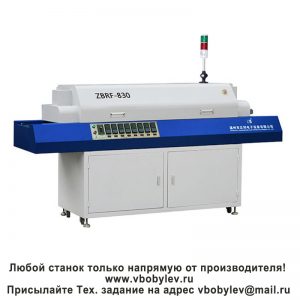 ZBRF-830 настольная конвейерная конвекционная печь, 8 зон нагрева. Любой станок только напрямую от производителя! www.vbobylev-2.ru Присылайте Тех. задание на адрес: vbobylev@mail.ru