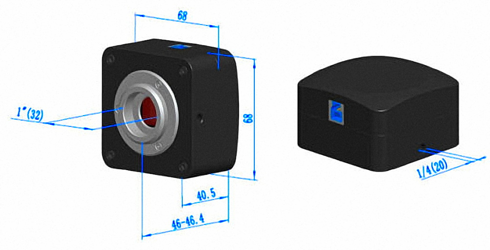 BUC5F-830BC C-mount USB3.0 CMOS Камера для микроскопа 8,3 МП