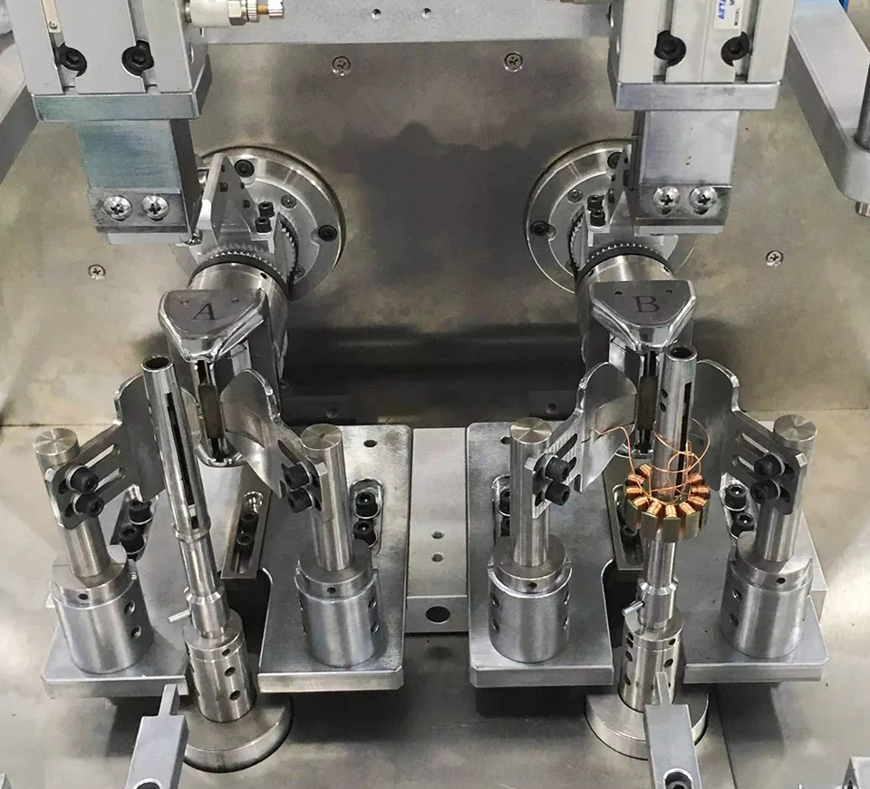 VMB-2265 станок для намотки BLDC-бесщёточных двигателей с 2 шпинделями