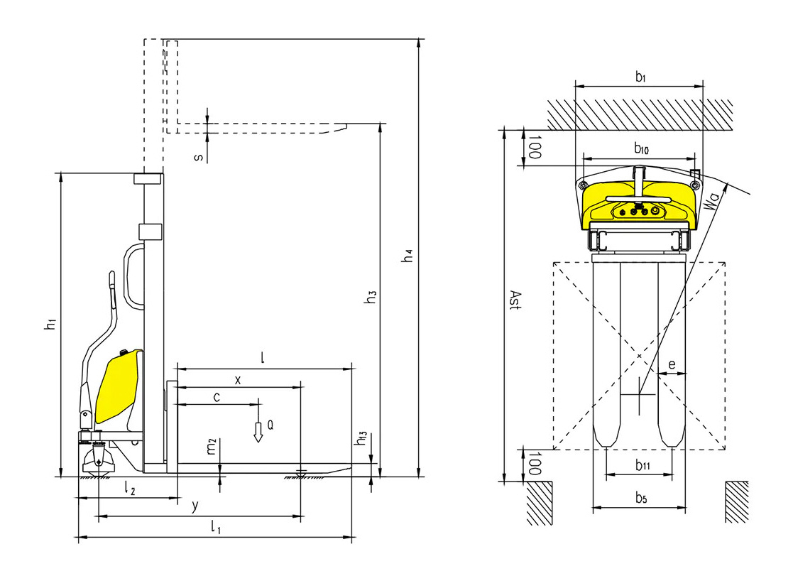 Электрический штабелер CDD10B, CDD15B, CTD10B, CTD15B
